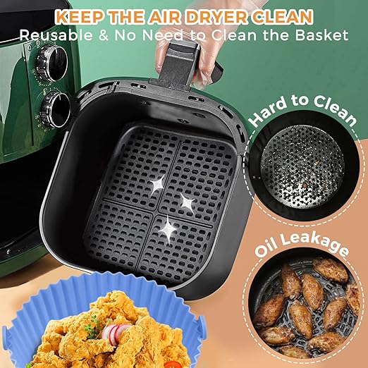 Pack 6 Molde Silicona Air Fryer